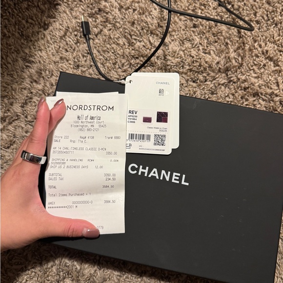 Chanel Wallet on chain classic caviar gold hardware - Picture 14 of 16